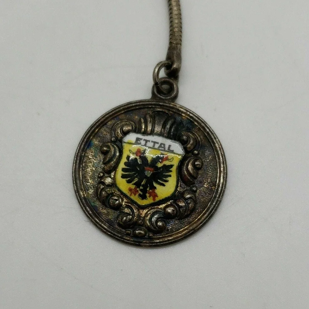 Vintage Ettal, Garmisch-Partenkirchen, Bavaria‎ crest travel souvenir keychain
